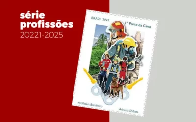 Os Correios lançam selo comemorativo à profissão de Bombeiro